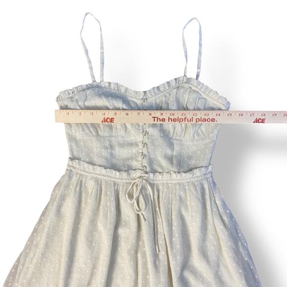 Patrons of Peace Button Front Maxi Dress Womens Size S Cream Boho - Picture 4 of 9